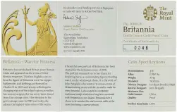 1987 Gold Proof 0.25 oz Britannia Coin - In Capsule certification 