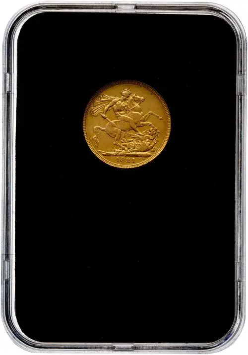 1821 Gold Proof Full Sovereign George IV London reverse