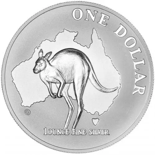 2000 Silver Australian Mint 1 Ounce Kangaroo  Pre-owned Coin  reverse