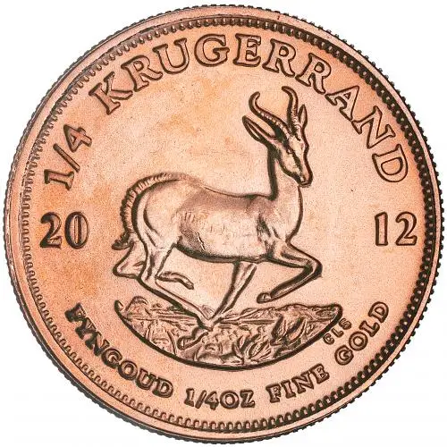 2012 Gold Krugerrand 0.25 oz Bullion Coin reverse
