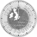 Reverse of 2000 Millennium BU £5