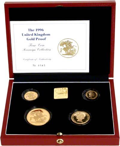 1996 Gold Proof Sovereign 4 Coin Set | Chards