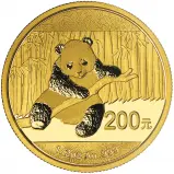 2014 Gold Panda 0.5 oz Bullion Coin