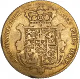 1828 Gold Half Sovereign George IV Coin - Graded aFair/Fair reverse