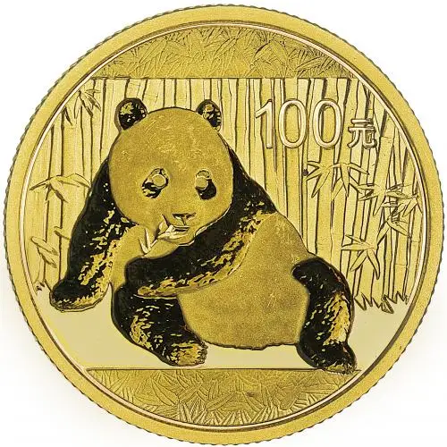 2015 Gold Panda 0.25 oz Bullion Coin Pre-Owned reverse image