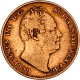 1834 Gold Half Sovereign William IV London