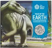 2020 Tales of the Earth: The Dinosauria Collection - Iguanodon B.U. 50 Pence Coin in card