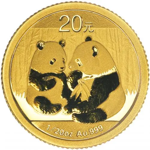 2009 Gold Panda 0.05oz Bullion Coin reverse panda