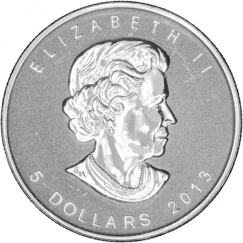 2013 Silver Reverse Proof 1 Ounce Maple Snake Privy Mark  Coin Single Canada Royal Canadian Mint obverse