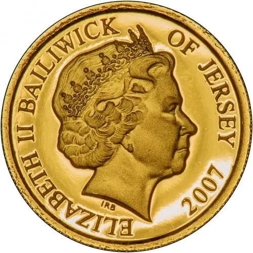 2007 Jersey Gold Proof £1 Princess Diana Coin Obverse