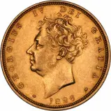 1826 Gold Full Sovereign George IV London VF