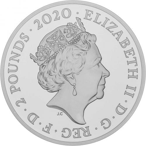 Queen イギリス 2020年 銀貨 UK Half Ounce Silver Queen 2020 UK Half Ounce Silver Proof Coin | The Royal Mint