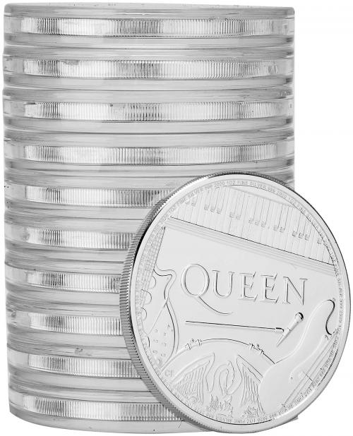 2020 Queen Music Legends 10ポンド銀貨 NGC 2020 Queen £2 Silver Bullion 1oz Coin | Chard