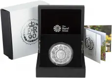 2016 Elizabeth II 90th Birthday Silver Proof 5 oz Coin