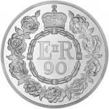 2016 Elizabeth II 90th Birthday Silver Proof 5 oz Coin reverse