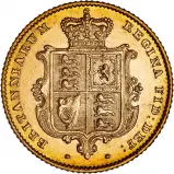 1843 Gold Better Than Bullion Half Sovereign Victoria Coin Single Collectable United Kingdom The Royal Mint reverse