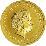 2005 Gold Australian Bullion Sovereign  obverse chards image crop