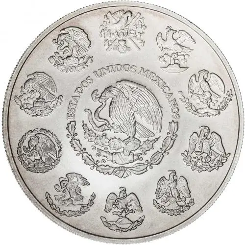 2015 Silver 2 Ounce Libertad  Coin Single Mexico reverse