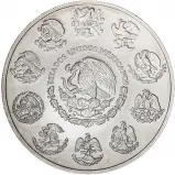 2015 Silver 2 Ounce Libertad  Coin Single Mexico reverse