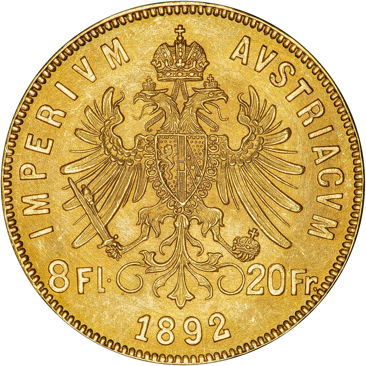 1892 Austria Franz Josef I Gold Restrike Coin | Chards