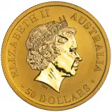 2012 Without Capsule Gold Bullion Ungraded 0.5 Ounce Kangaroo Nugget  Coin Single Australia Perth Mint obverse
