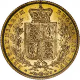 1852 Gold Full Sovereign Victoria Young Head  Crowned Shield London Mint