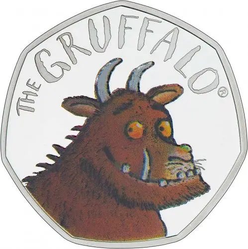 The Gruffalo Siver Proof 50p Reverse