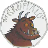 The Gruffalo Siver Proof 50p Reverse