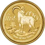 2015 0.05 oz Gold Coin Lunar Year of the Goat Perth Mint Bullion