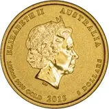 2015 0.05 oz Gold Coin Lunar Year of the Goat Perth Mint Bullion 25101