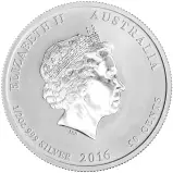 2016 Silver Bullion 0.5 Ounce Lunar Year of the Monkey Coloured Coin Without Capsule - Perth Mint obverse