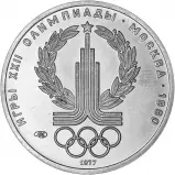 1977 Platinum Coin - Moscow Olympics 