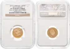 2015 Full Whole Coin Set Sovereign - 5 Coins Gold Proof Fifth Portrait NGC PF-70 ULTRA CAMEO Half Sovereign