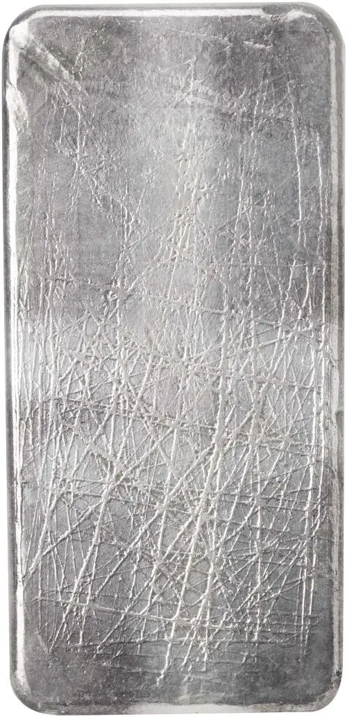 Silver 100 Ounce The Sheffield Smelting Co. Ltd  Bar reverse