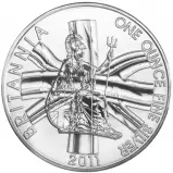 2011 Silver Bullion 1 Ounce British Decimal Pound Sterling £2  Coin In Sleeve United Kingdom The Royal Mint reverse chards