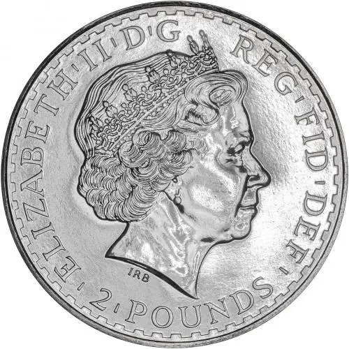 2005 Silver Bullion Ungraded 1 Ounce 2 pounds Britannia obverse