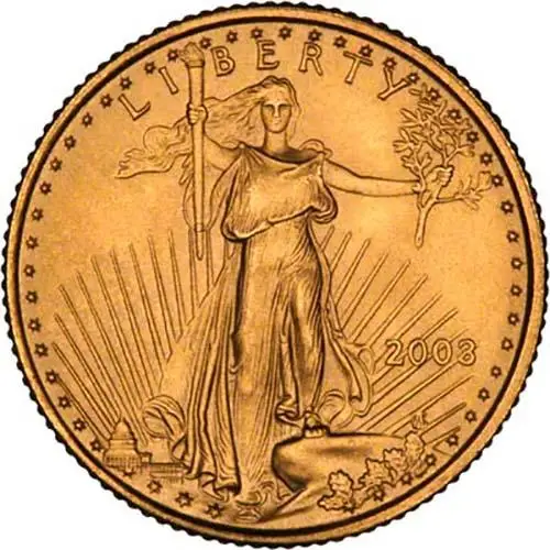 2003 0.1 oz Gold Coin Eagle Bullion 25223
