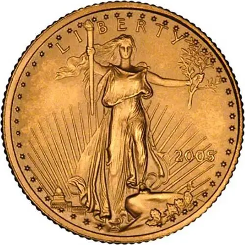 2005 0.1 oz Gold Coin Eagle Bullion 21362