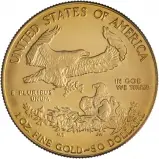1990 1 oz Gold Coin Eagle Bullion reverse