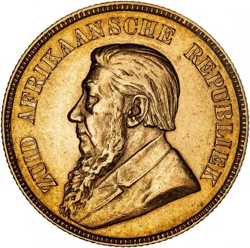 1898 Gold Ungraded Full Pond  Coin Single South Africa chards image crop obverse