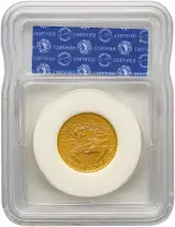 2002 Gold Bullion Ungraded 0.25 Ounce Eagle Elvis Presley $10 Coin Single United States of America obverse in slab