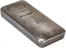 Silver 1 Kilogram  Bar Without Cert Pre-Owned Johnson Matthey side view