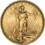 1914 Gold $20 Double Eagle Coin Saint Gaudens San Francisco Mint