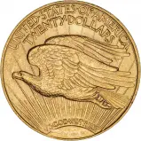 1914 Gold Graded Double Eagle US Dollar $20 Coin Single United States of America San Francisco Mint Saint Gaudens gVF Reverse