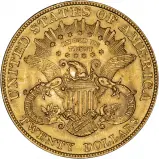 1904 Gold Graded Double Eagle US Dollar $20 Coin Single United States of America Philadelphia Mint Liberty/Coronet Head aEF Reverse