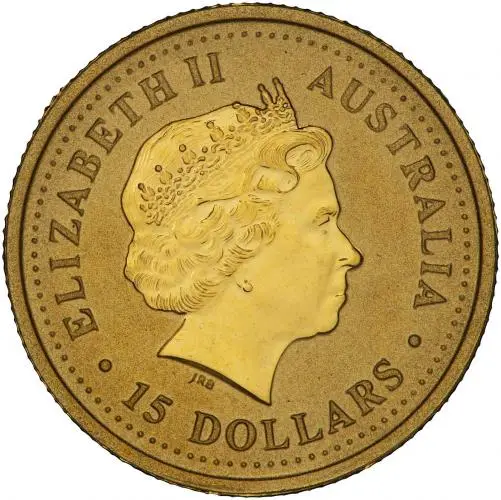 2004 Gold Bullion Ungraded 0.1 Ounce Lunar Year of the Monkey  Coin Single Australia Perth Mint obverse