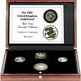 1997 Gold Proof Sovereign 3-Coin Set