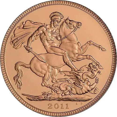 2011 Whole Coin Set Sovereign - 3 Coins Gold Proof - Premium Reverse