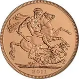 2011 Whole Coin Set Sovereign - 3 Coins Gold Proof - Premium Reverse