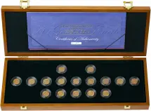 1900 - 1915 Gold Half Sovereign A Golden Finale Coin Set